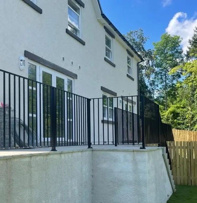 Steel fabrication workshop with welders at work